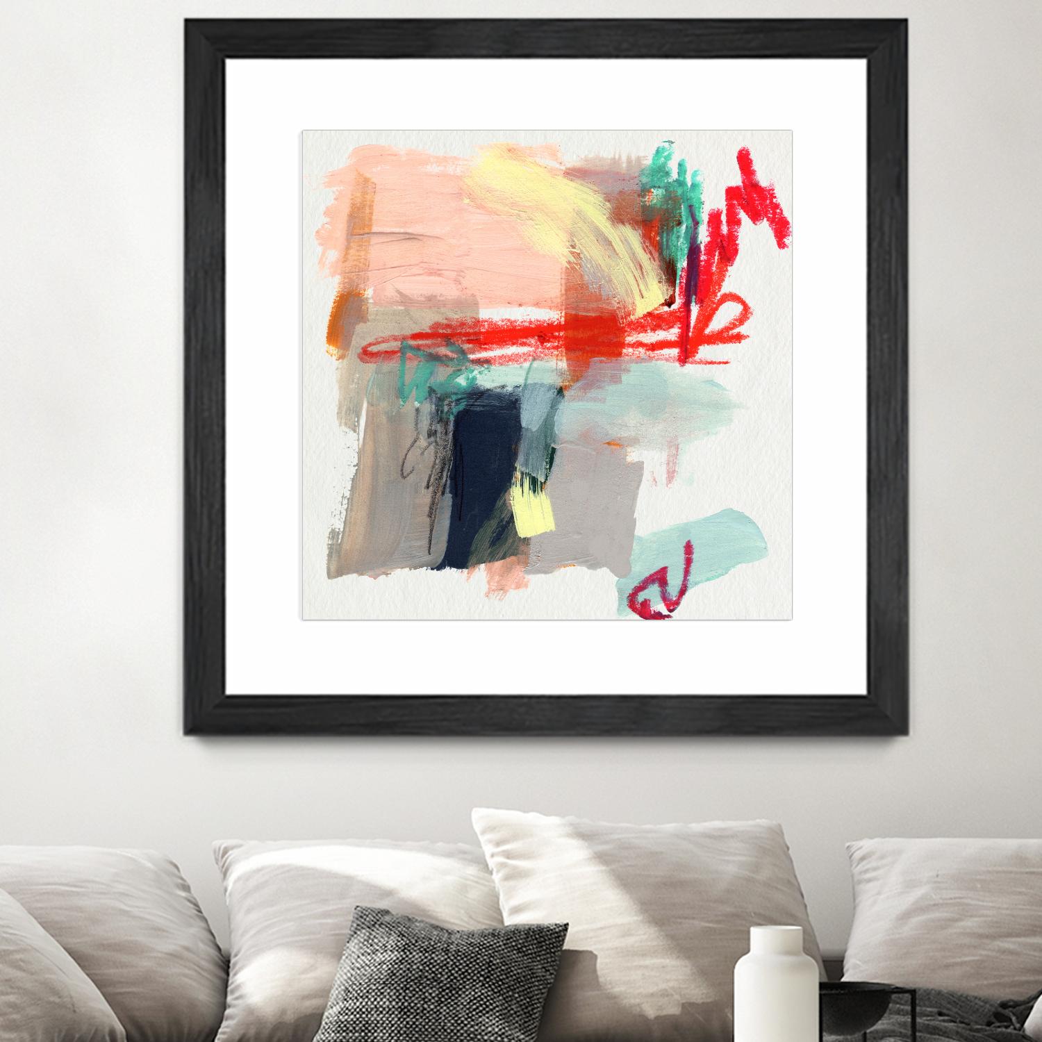 Abstract Metro Maps I by Jennifer Parker on GIANT ART - red abstract abstract