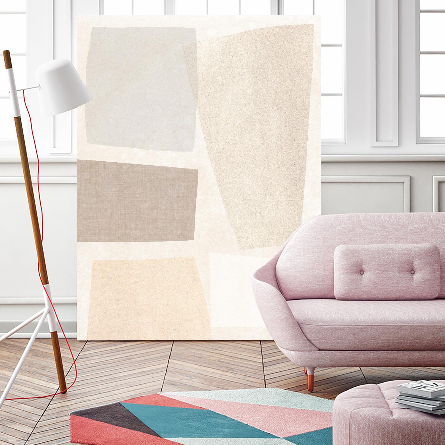 Block Magnetism II by June Vess on GIANT ART - grey abstract abstract