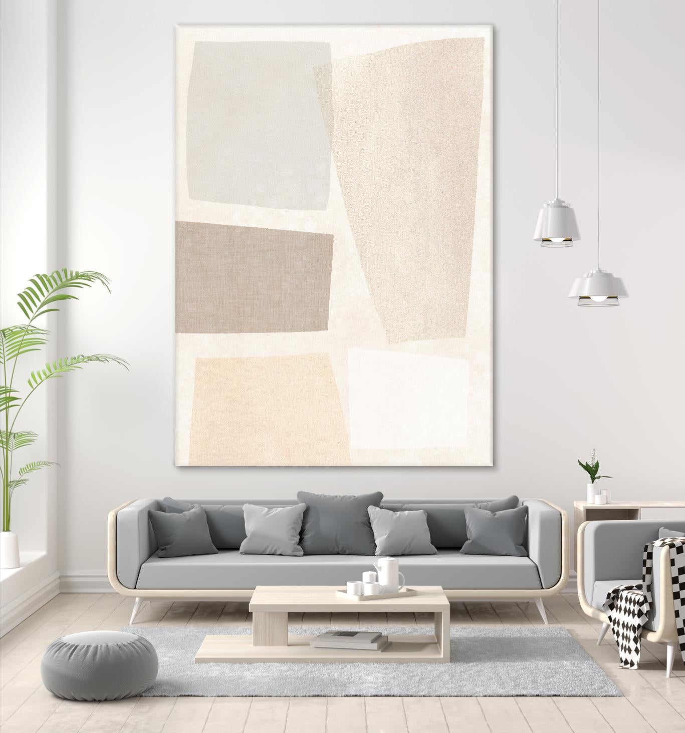 Block Magnetism II by June Vess on GIANT ART - grey abstract abstract