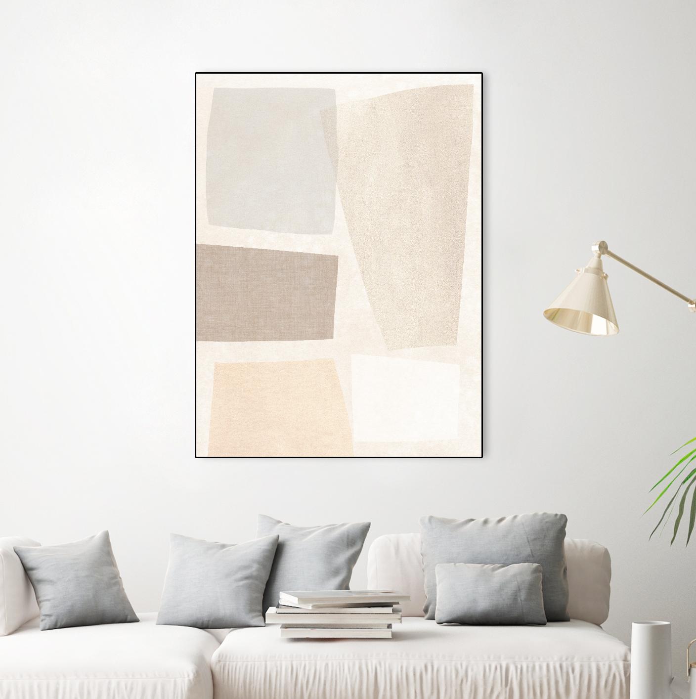 Block Magnetism II by June Vess on GIANT ART - grey abstract abstract