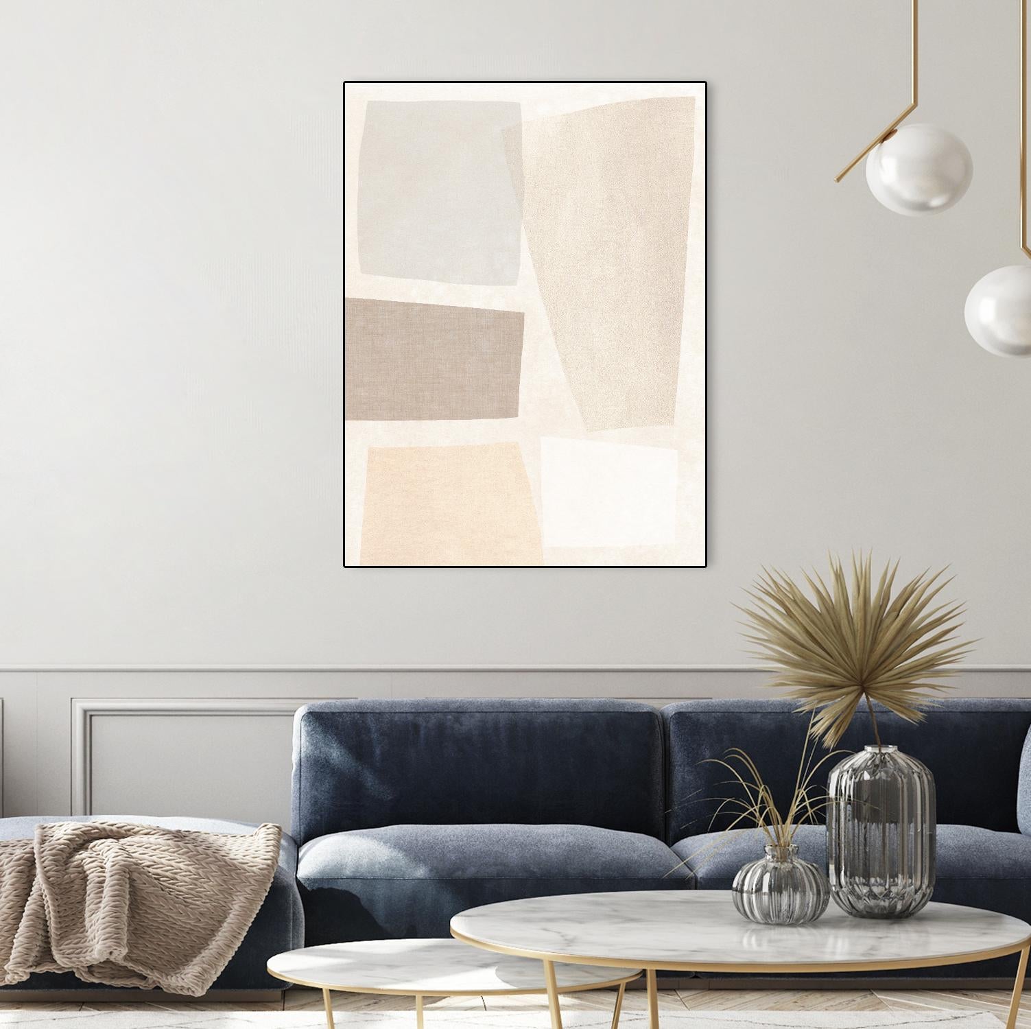 Block Magnetism II by June Vess on GIANT ART - grey abstract abstract