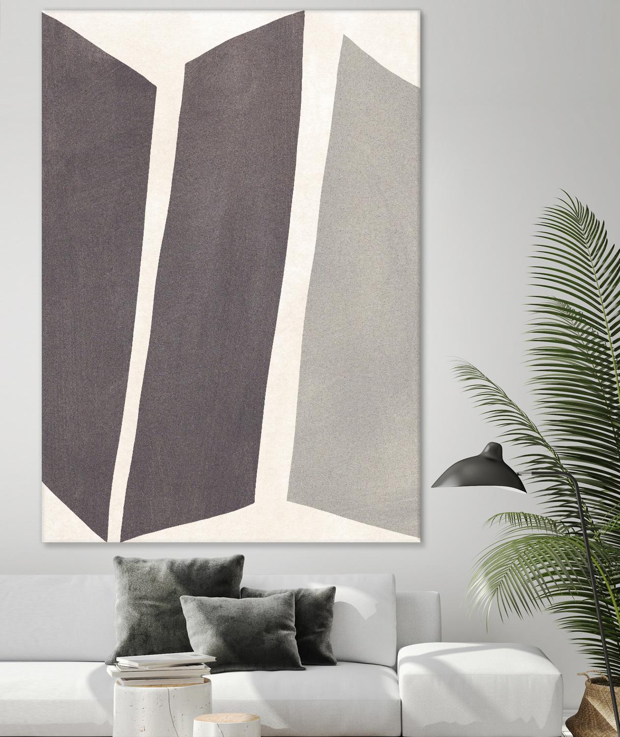 Colorblock Artifact I by June Vess on GIANT ART - cream abstract abstract