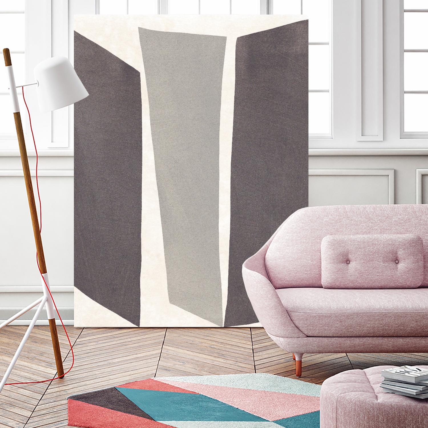 Colorblock Artifact II by June Vess on GIANT ART - white abstract abstract