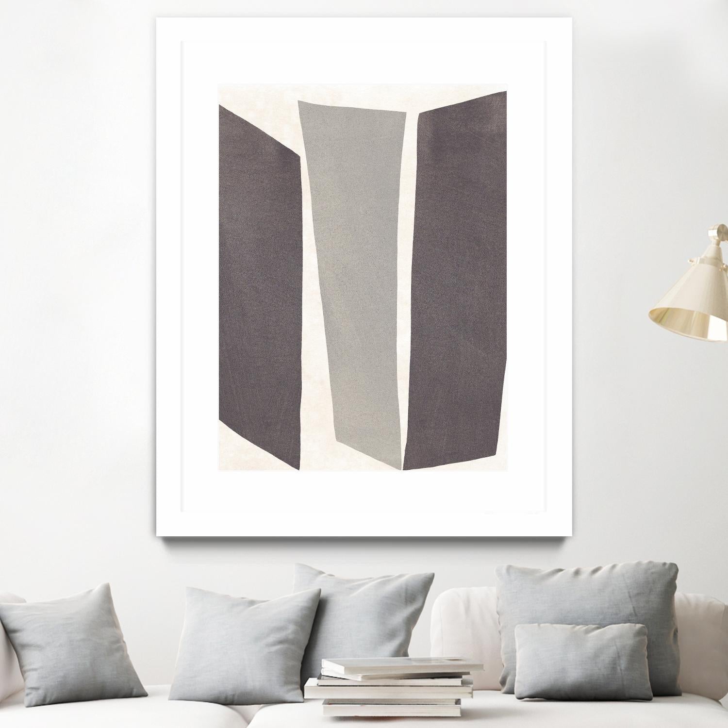 Colorblock Artifact II by June Vess on GIANT ART - white abstract abstract