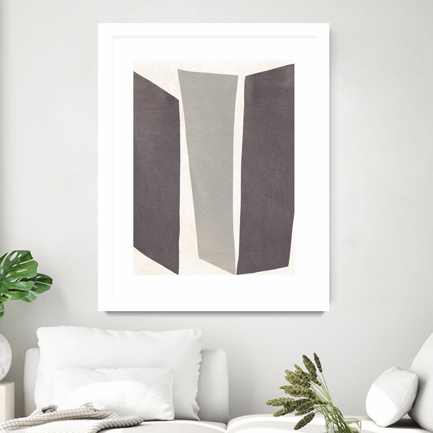 Colorblock Artifact II by June Vess on GIANT ART - white abstract abstract