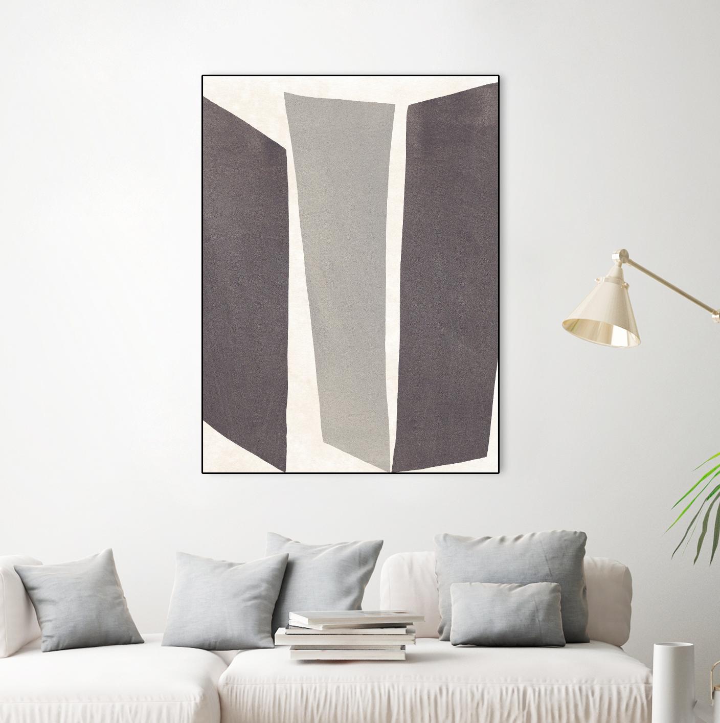 Colorblock Artifact II by June Vess on GIANT ART - white abstract abstract