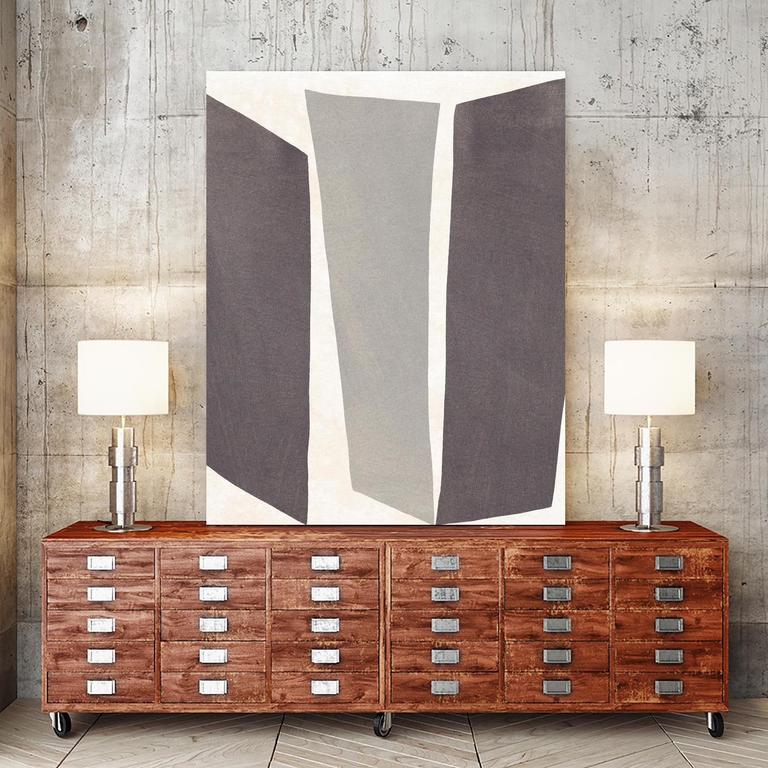 Colorblock Artifact II by June Vess on GIANT ART - white abstract abstract