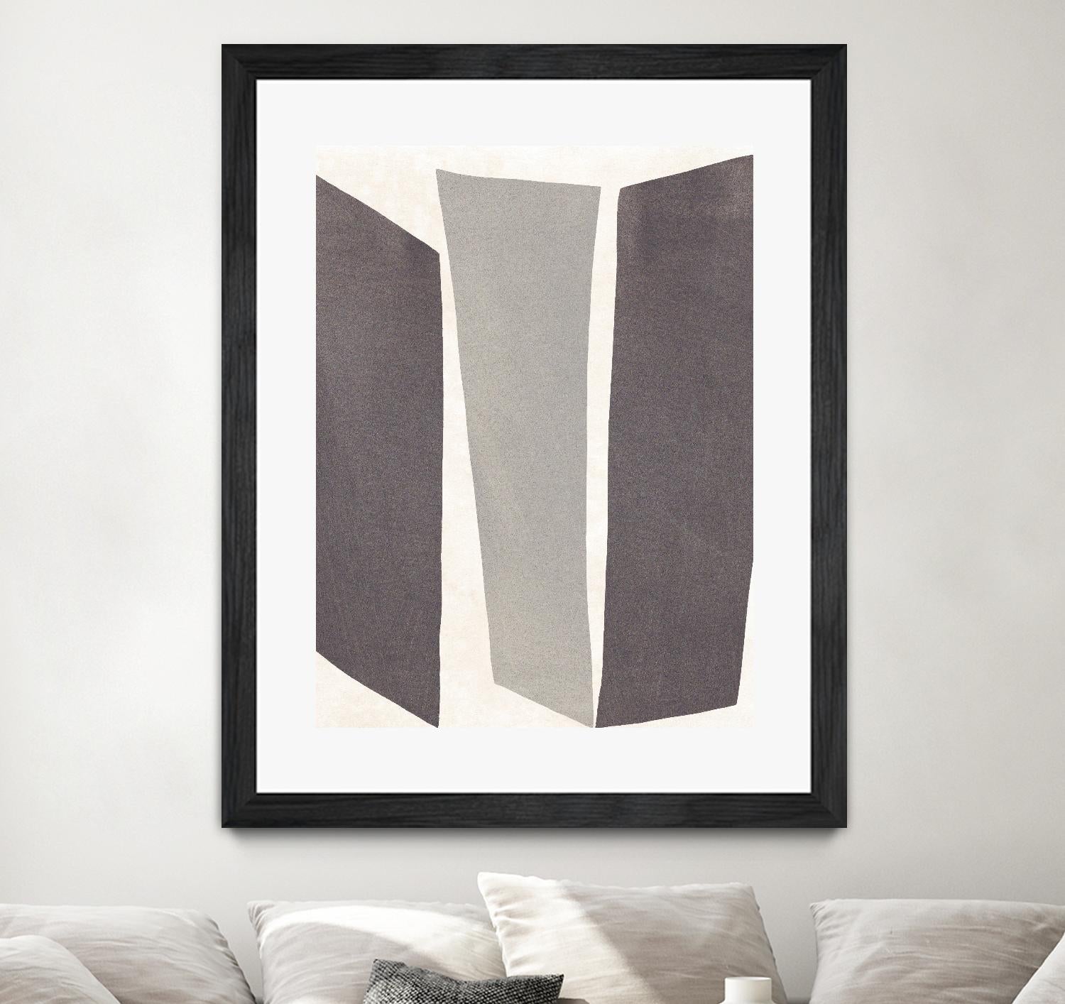 Colorblock Artifact II by June Vess on GIANT ART - white abstract abstract
