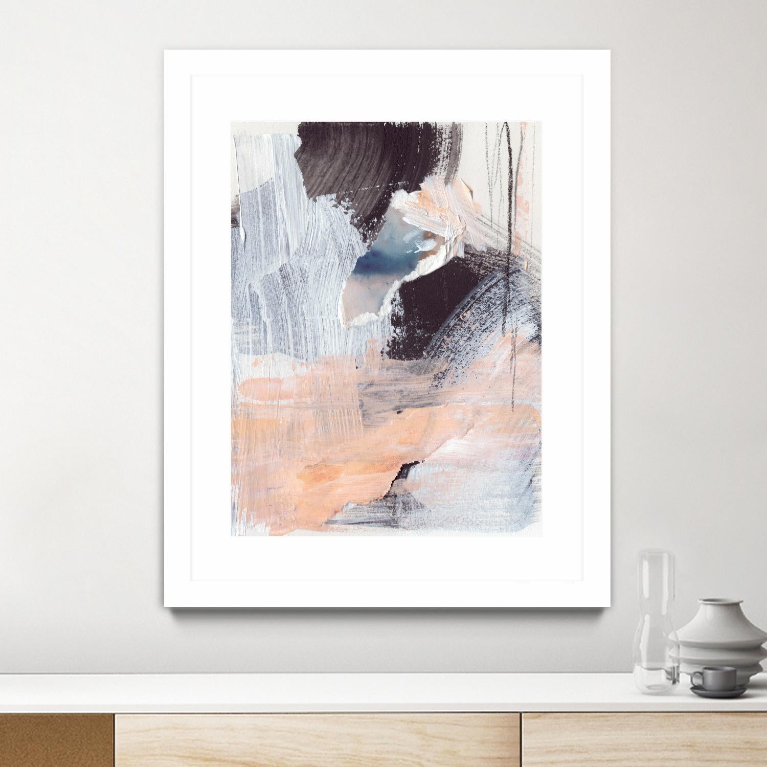 Paved Path I by Jennifer Parker on GIANT ART - pink abstract abstract