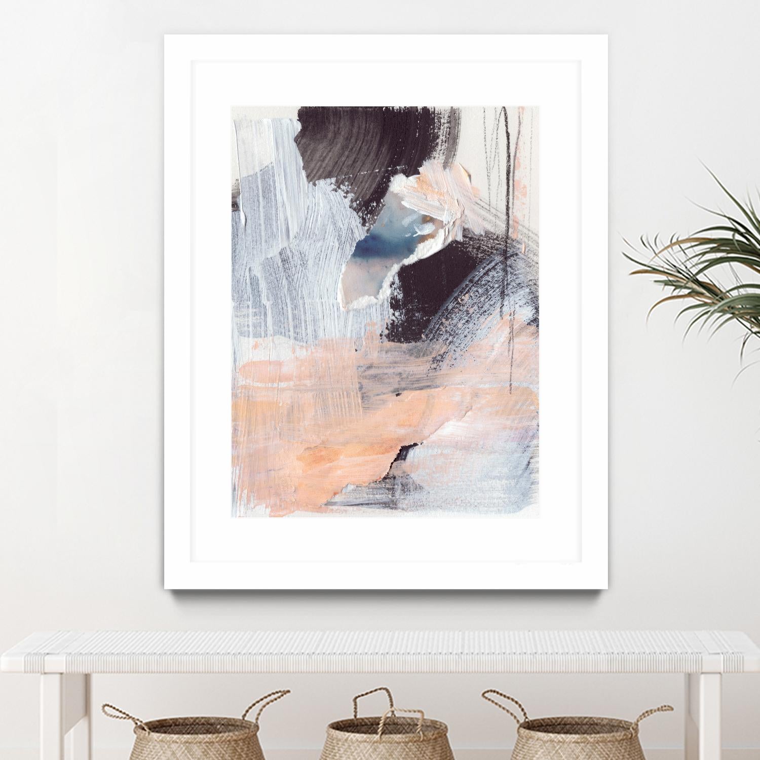 Paved Path I by Jennifer Parker on GIANT ART - pink abstract abstract