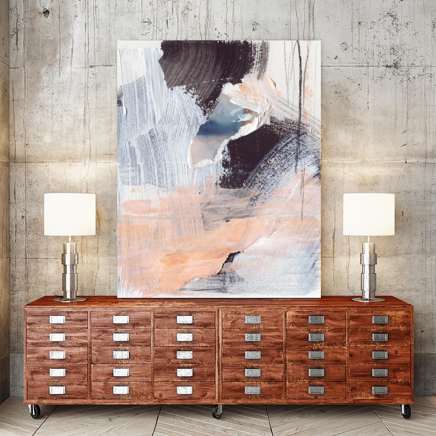 Paved Path I by Jennifer Parker on GIANT ART - pink abstract abstract