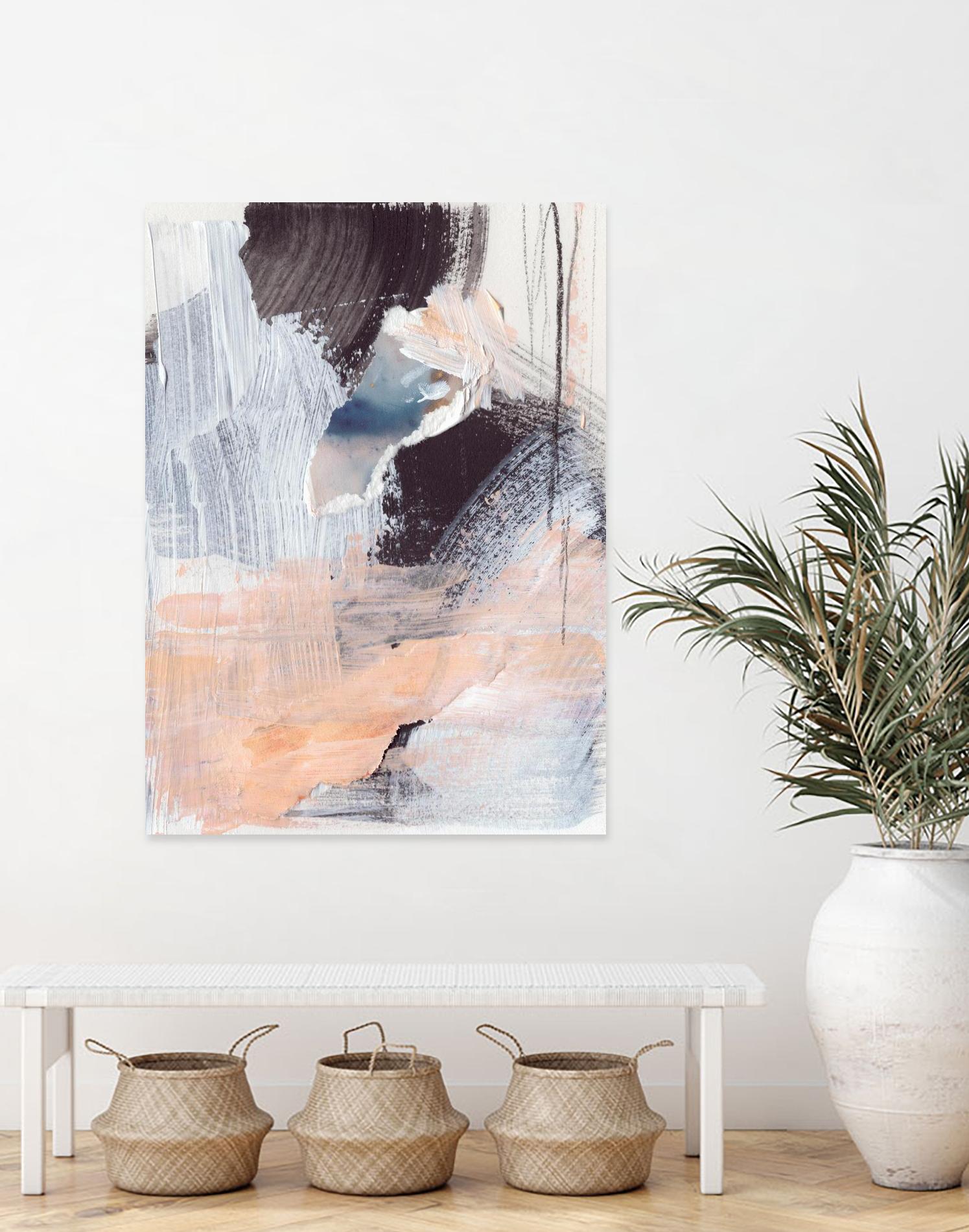 Paved Path I by Jennifer Parker on GIANT ART - pink abstract abstract