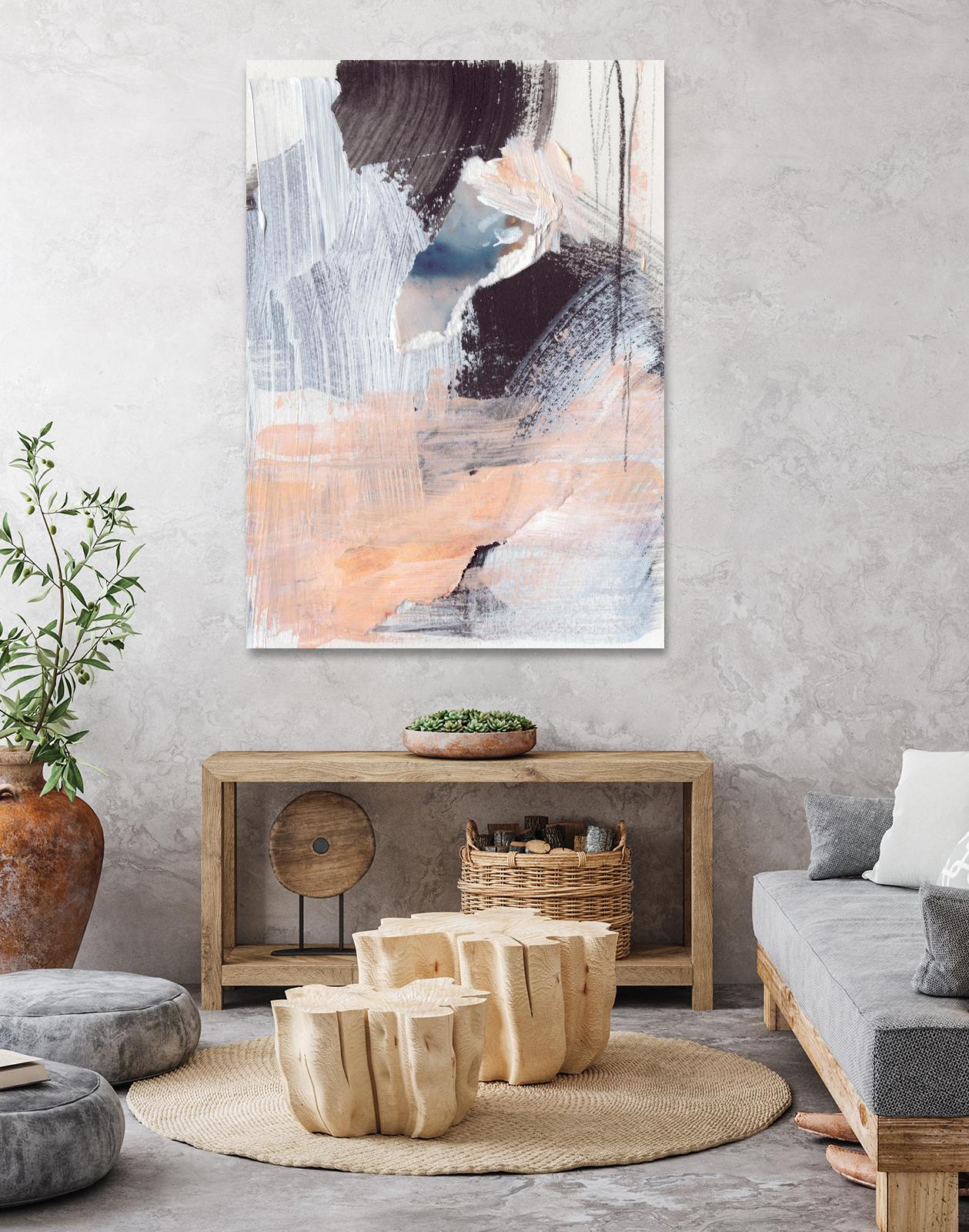 Paved Path I by Jennifer Parker on GIANT ART - pink abstract abstract