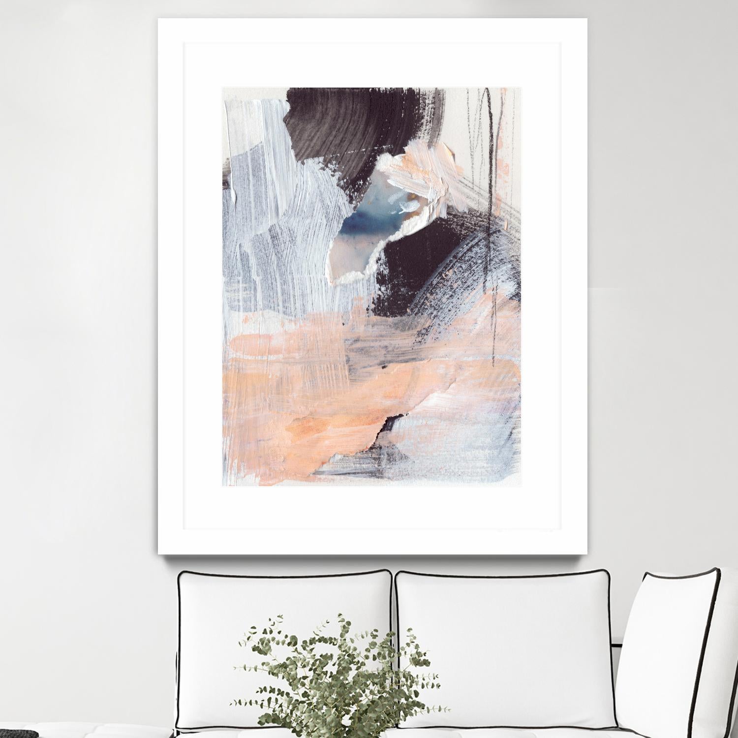 Paved Path I by Jennifer Parker on GIANT ART - pink abstract abstract