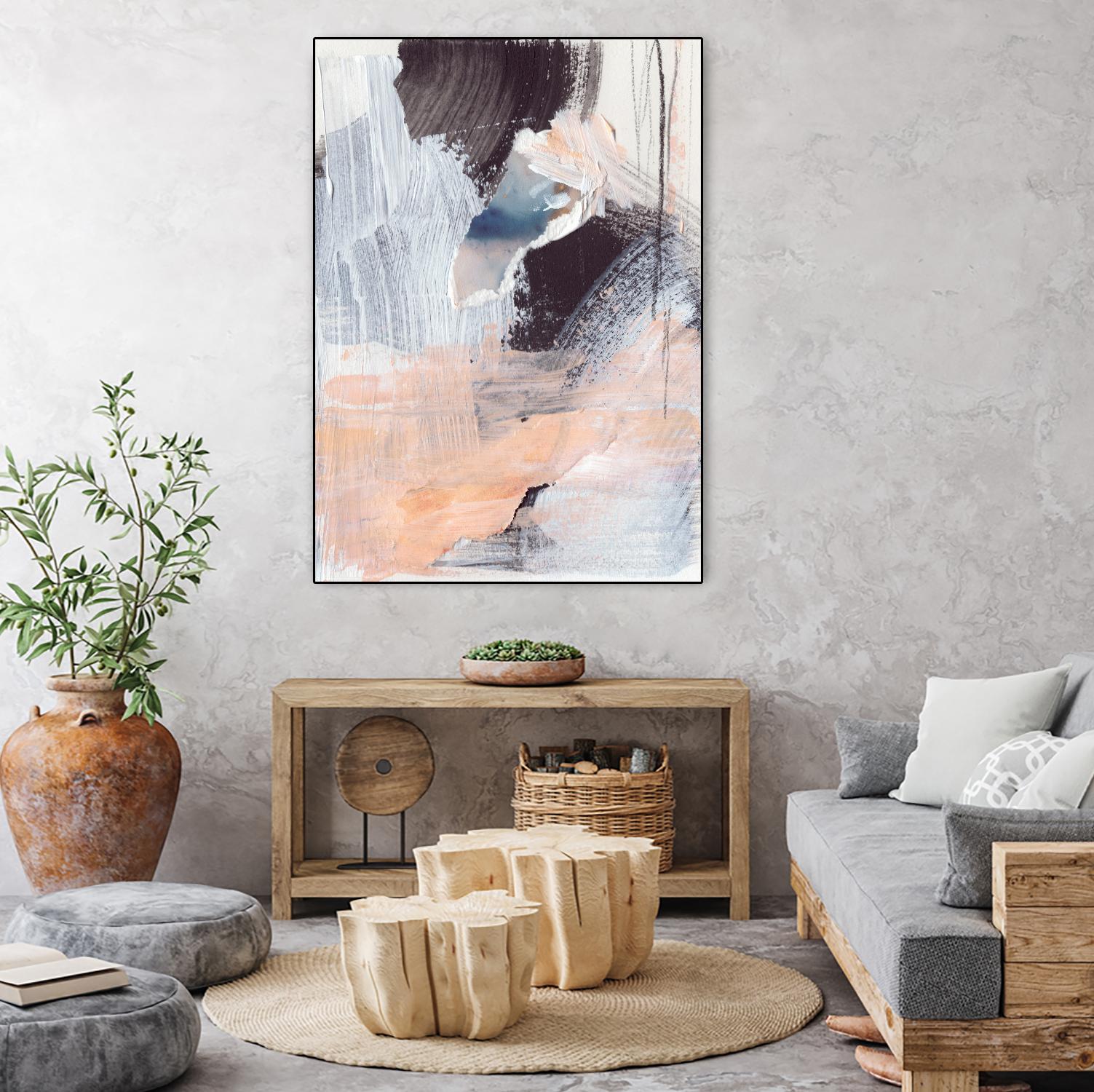 Paved Path I by Jennifer Parker on GIANT ART - pink abstract abstract