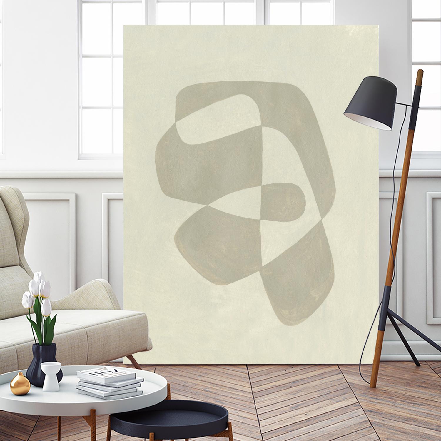 Soft Shape I by Emma Caroline on GIANT ART - beige abstract abstract