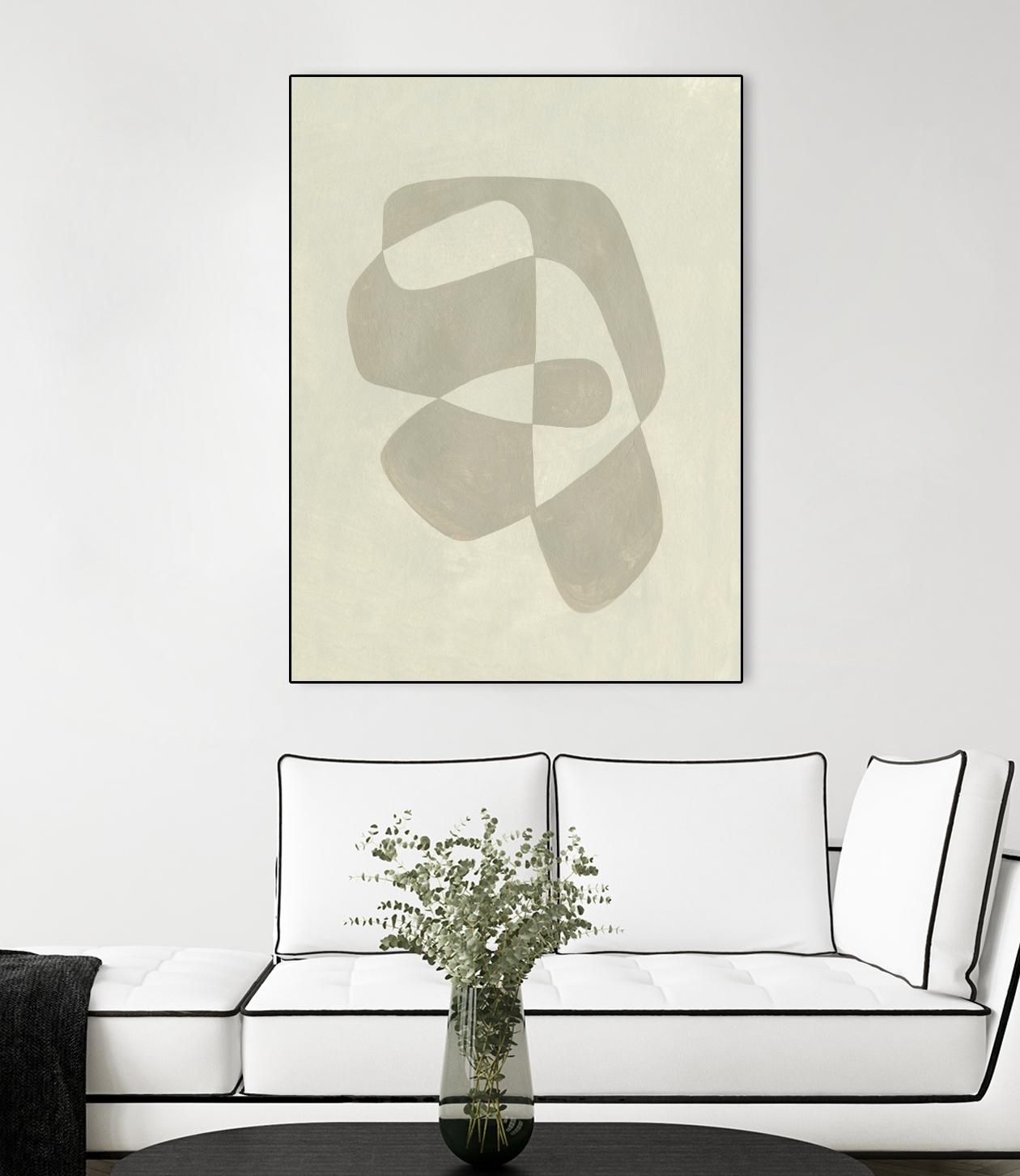 Soft Shape I by Emma Caroline on GIANT ART - beige abstract abstract