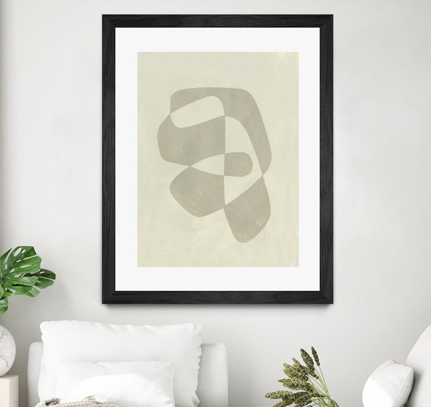 Soft Shape I by Emma Caroline on GIANT ART - beige abstract abstract