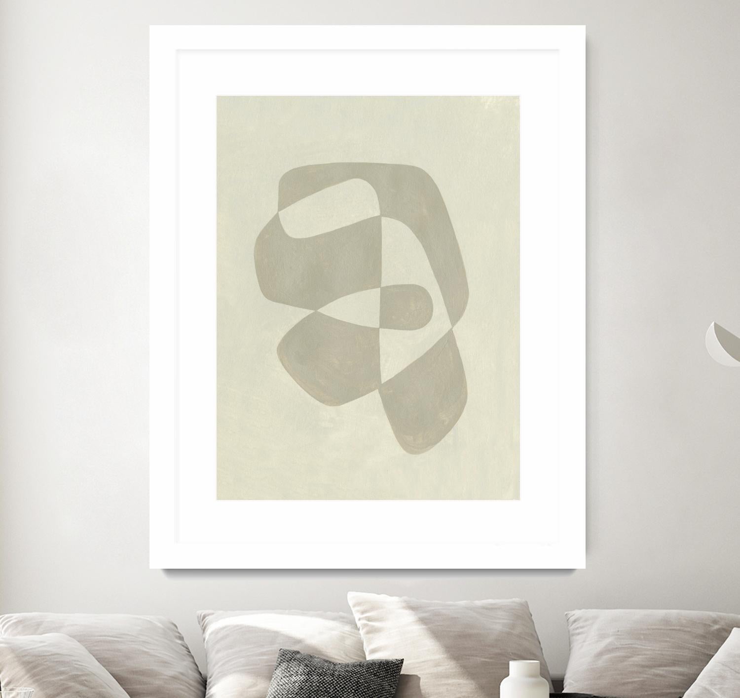 Soft Shape I by Emma Caroline on GIANT ART - beige abstract abstract