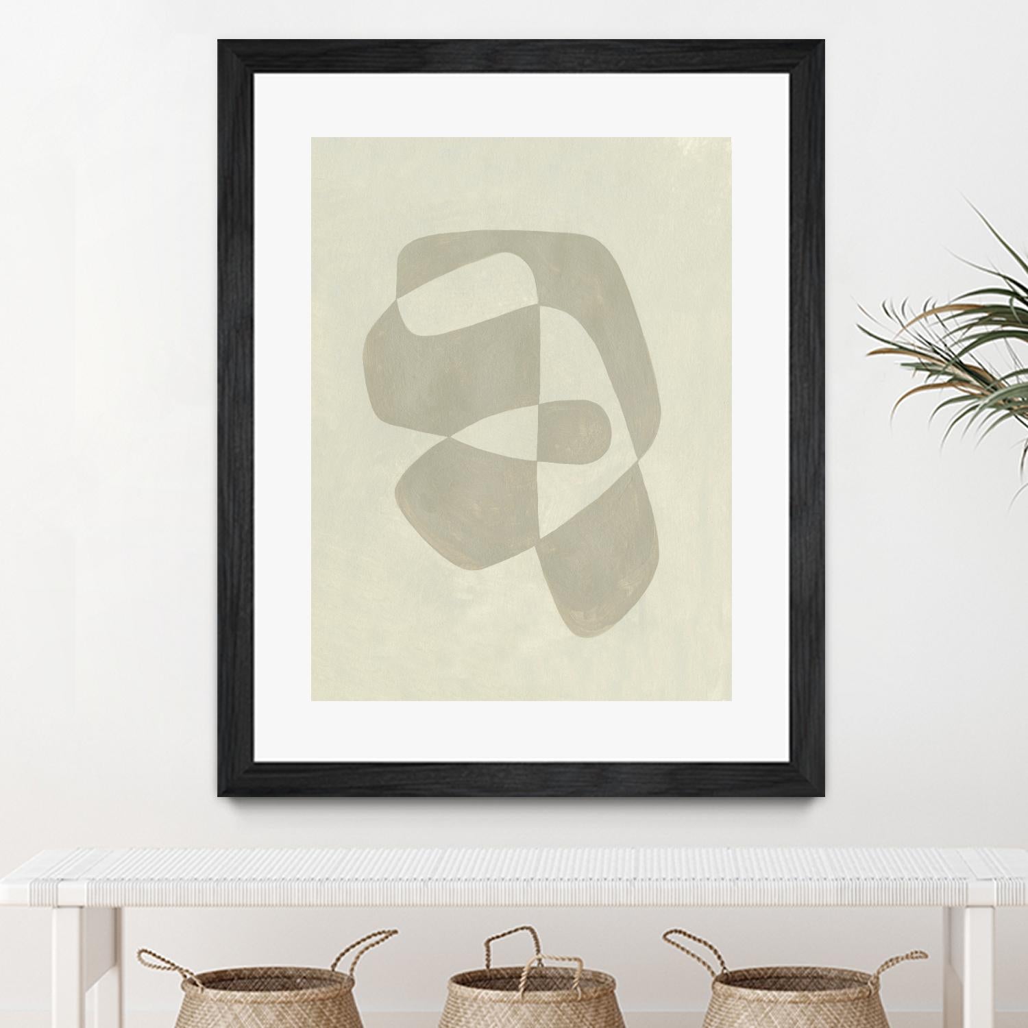 Soft Shape I by Emma Caroline on GIANT ART - beige abstract abstract