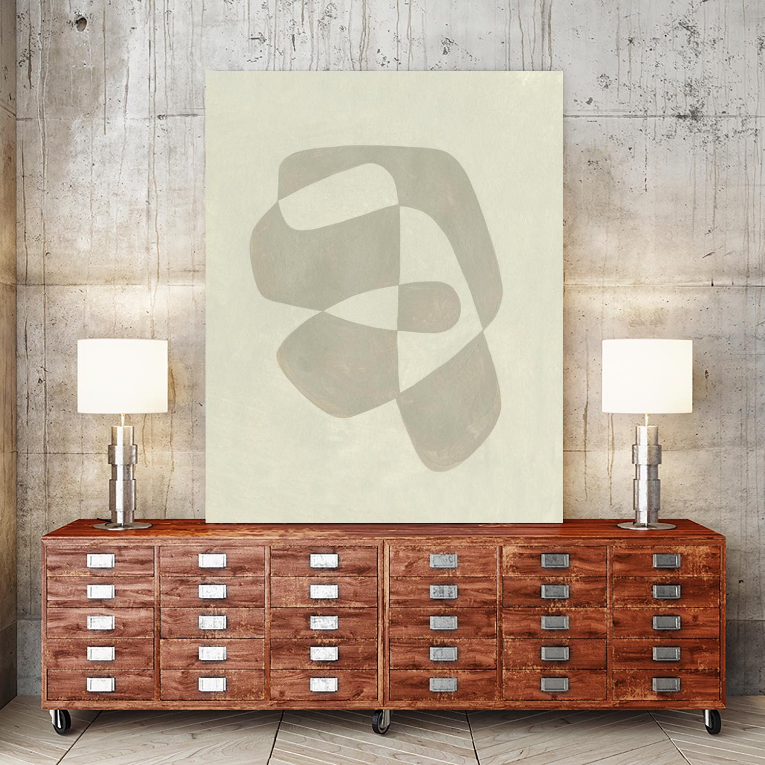 Soft Shape I by Emma Caroline on GIANT ART - beige abstract abstract