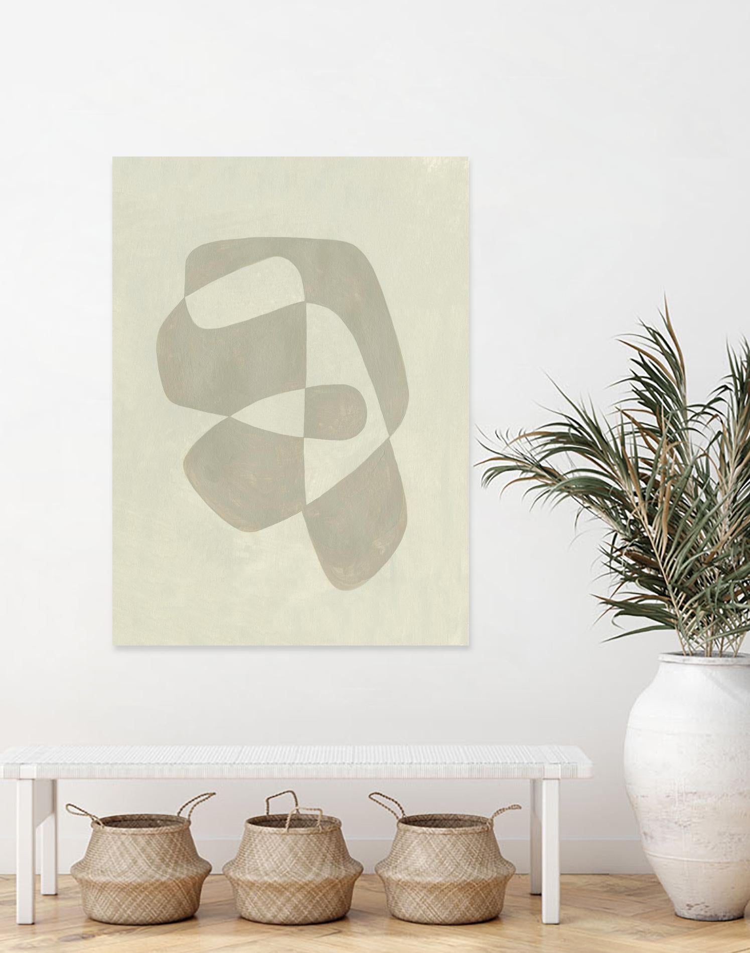 Soft Shape I by Emma Caroline on GIANT ART - beige abstract abstract