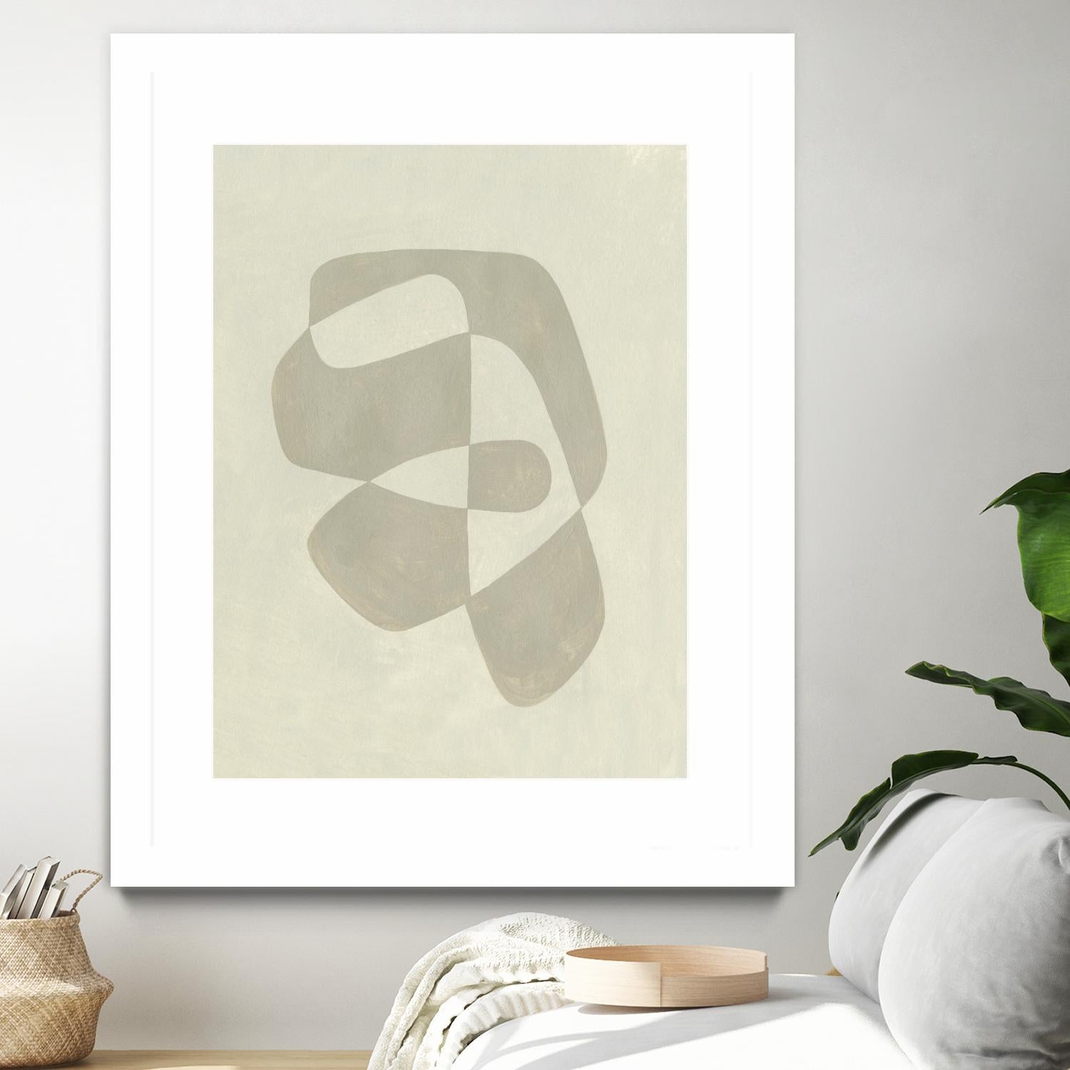 Soft Shape I by Emma Caroline on GIANT ART - beige abstract abstract