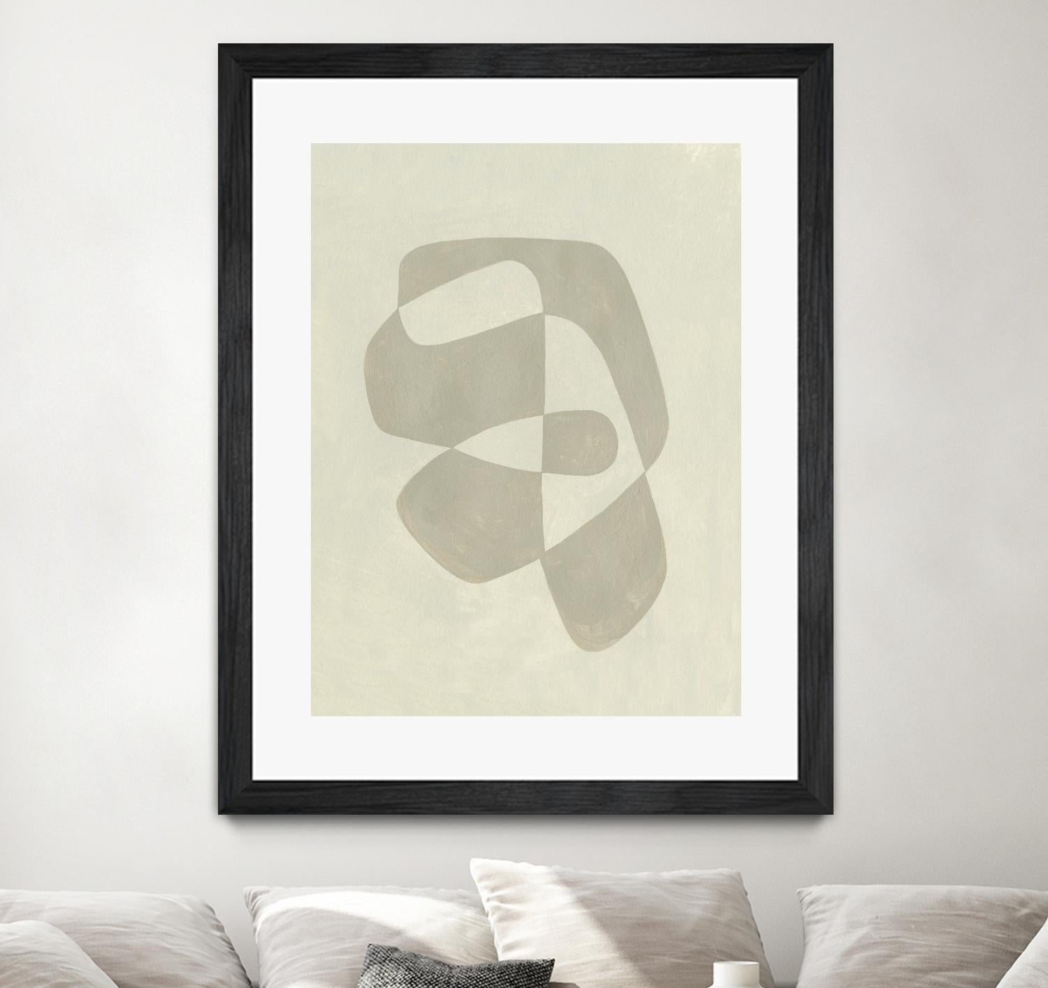 Soft Shape I by Emma Caroline on GIANT ART - beige abstract abstract