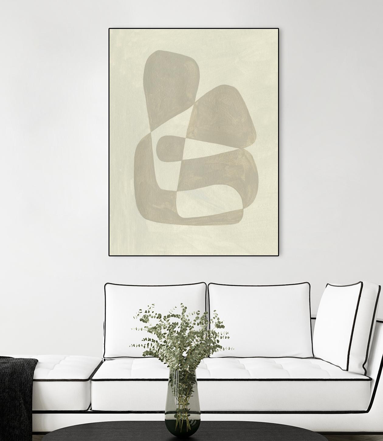 Soft Shape II by Emma Caroline on GIANT ART - beige abstract abstract