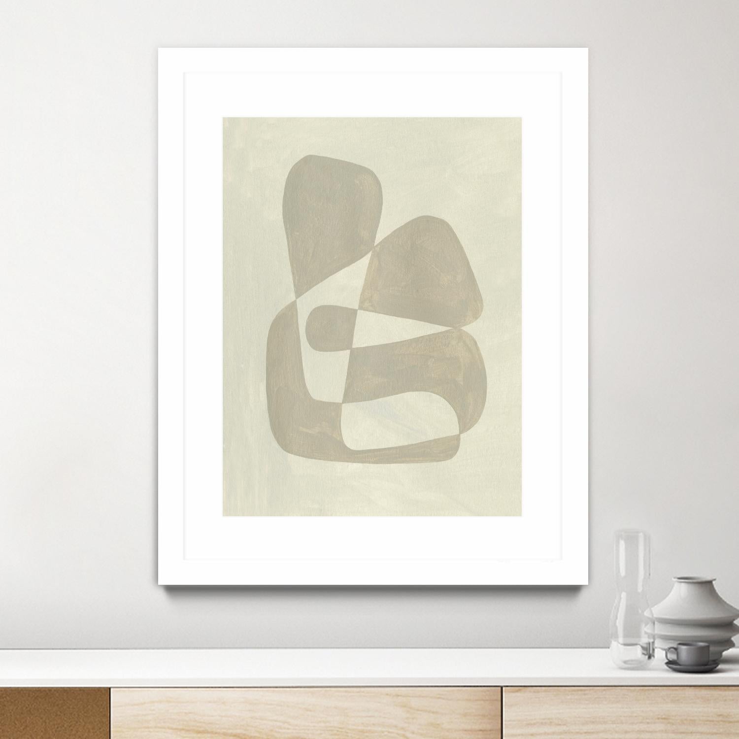Soft Shape II by Emma Caroline on GIANT ART - beige abstract abstract