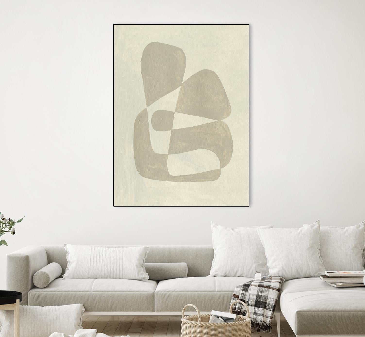 Soft Shape II by Emma Caroline on GIANT ART - beige abstract abstract