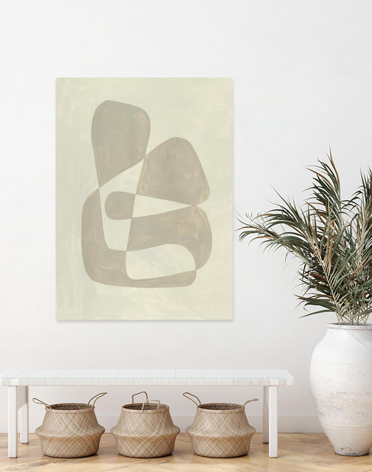 Soft Shape II by Emma Caroline on GIANT ART - beige abstract abstract