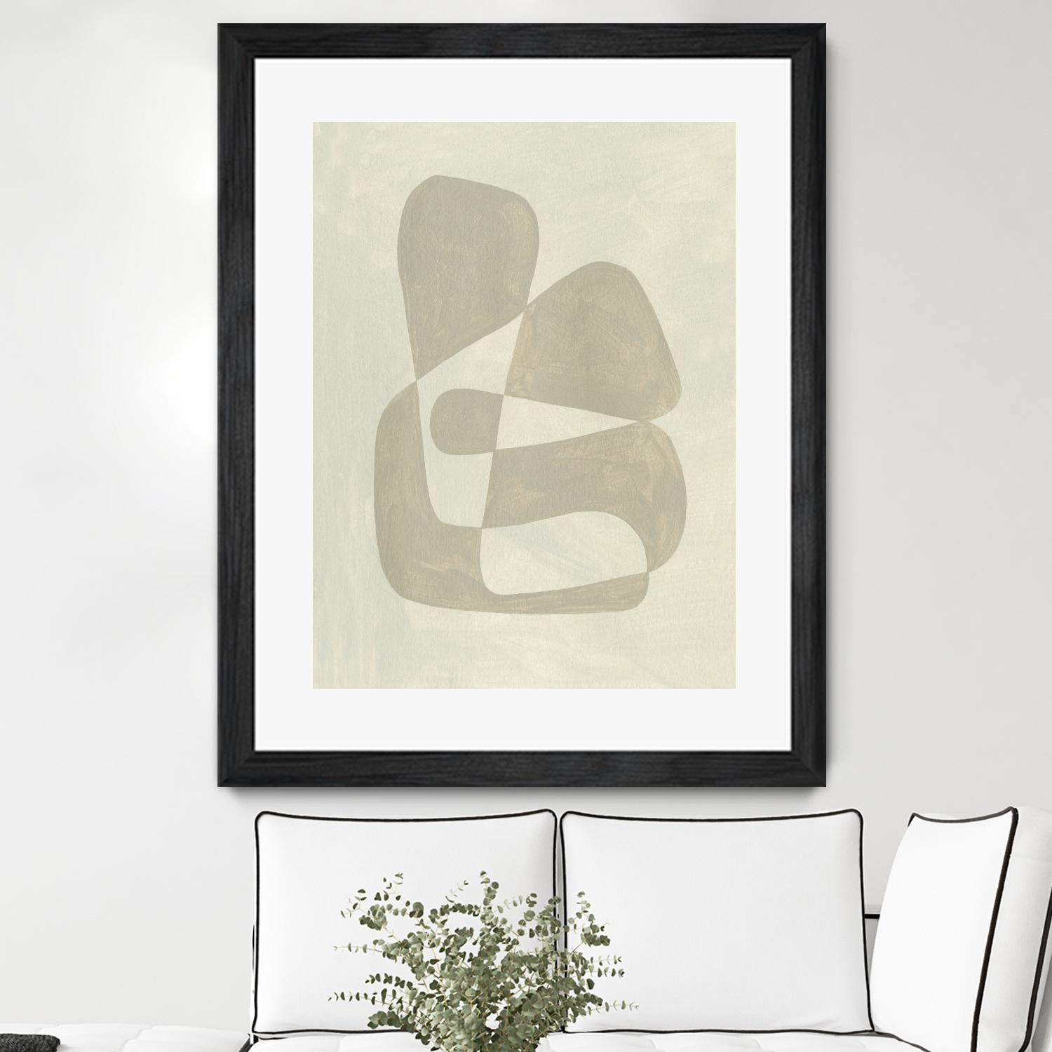 Soft Shape II by Emma Caroline on GIANT ART - beige abstract abstract
