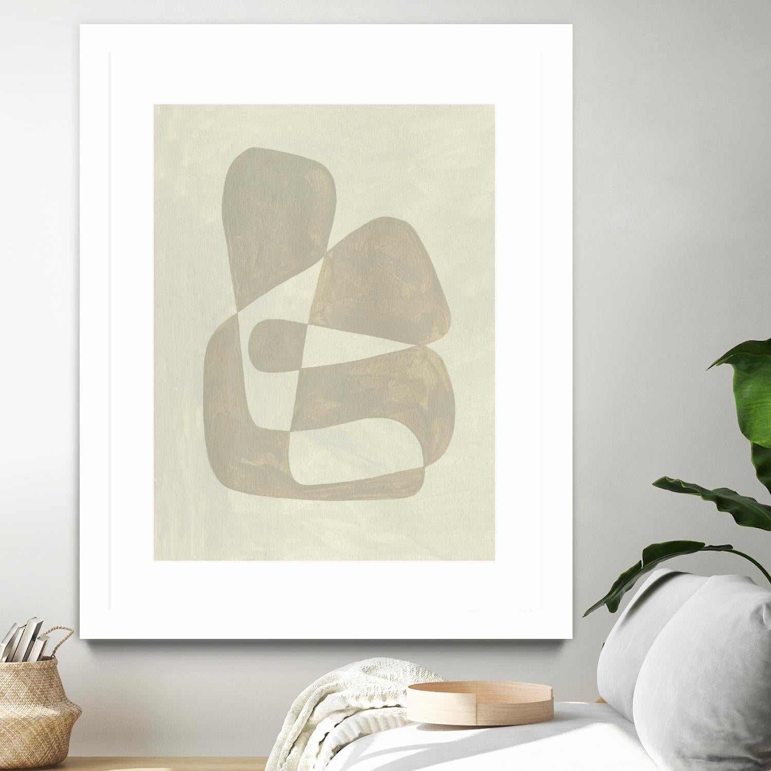 Soft Shape II by Emma Caroline on GIANT ART - beige abstract abstract