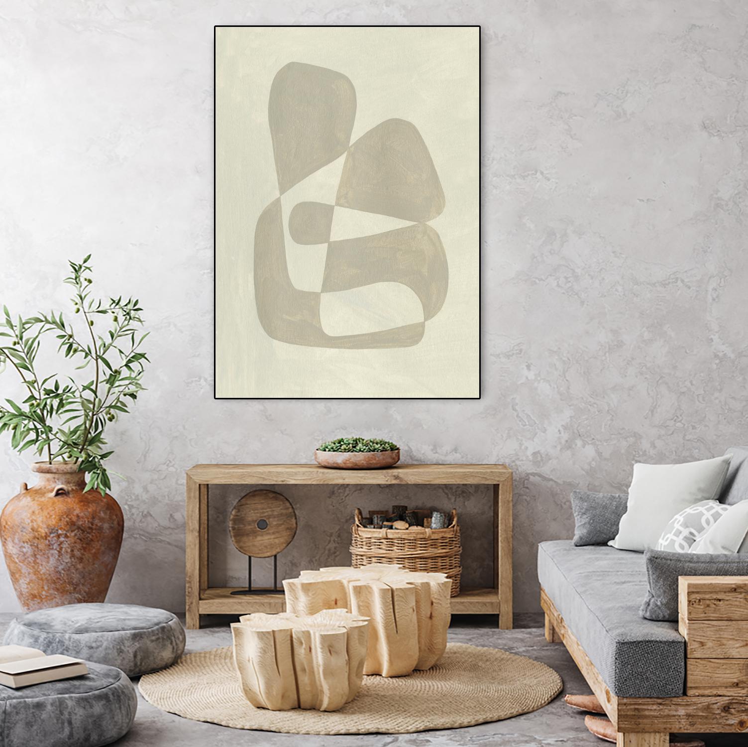 Soft Shape II by Emma Caroline on GIANT ART - beige abstract abstract