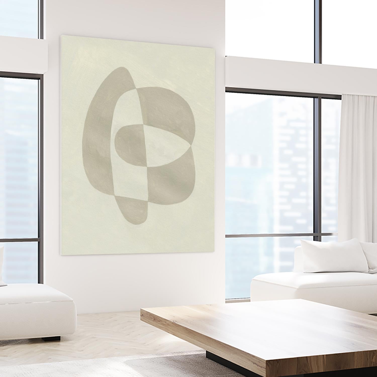 Soft Shape III by Emma Caroline on GIANT ART - beige abstract abstract