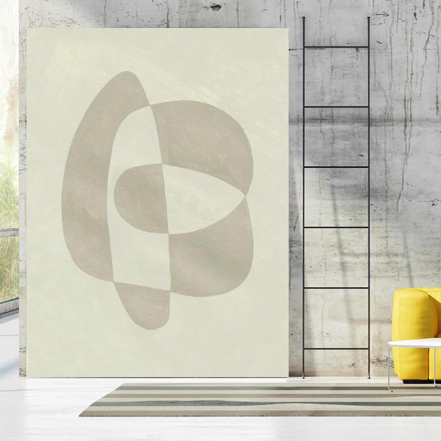 Soft Shape III by Emma Caroline on GIANT ART - beige abstract abstract