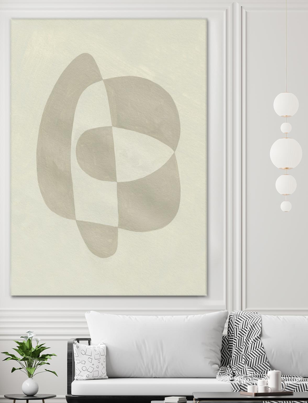 Soft Shape III by Emma Caroline on GIANT ART - beige abstract abstract