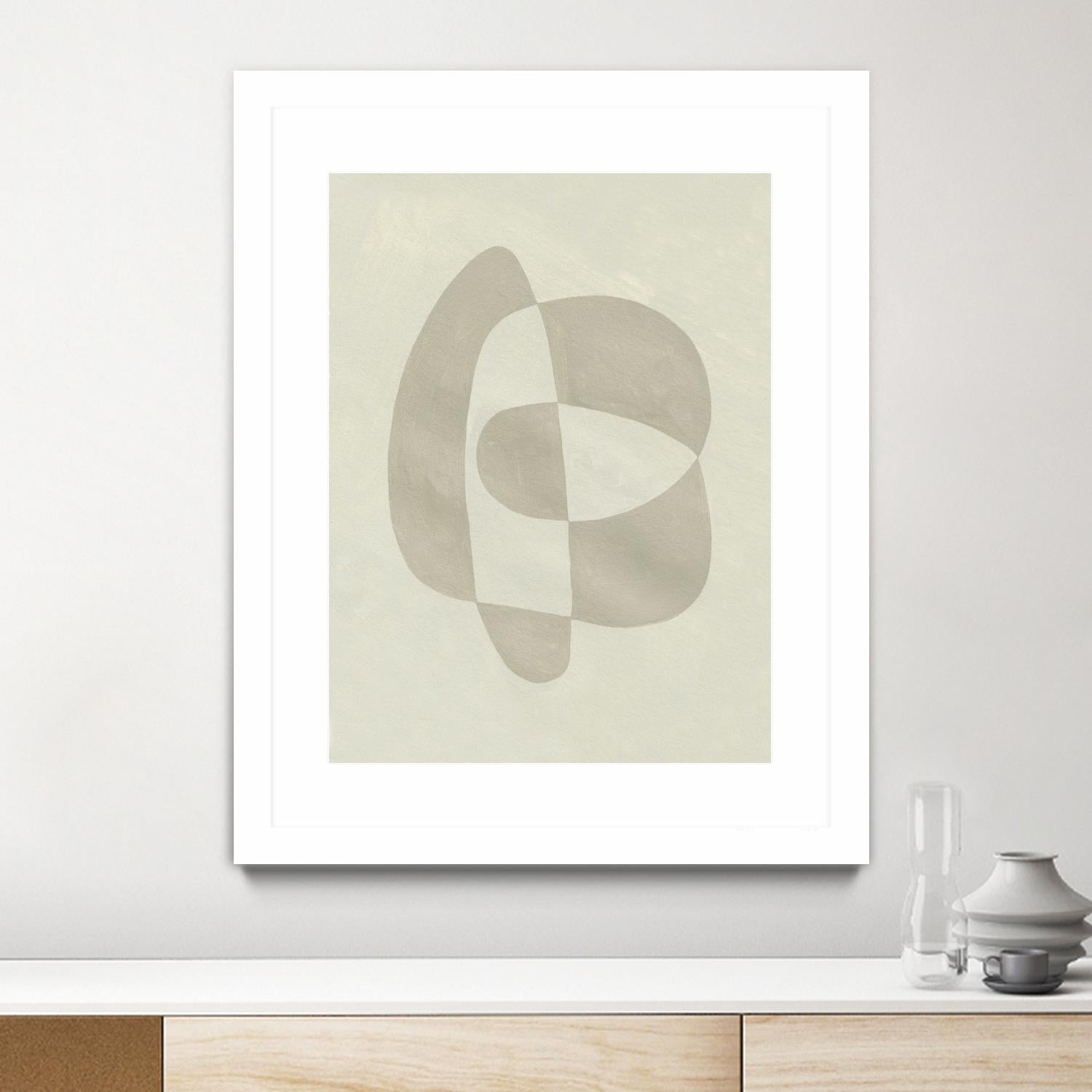 Soft Shape III by Emma Caroline on GIANT ART - beige abstract abstract