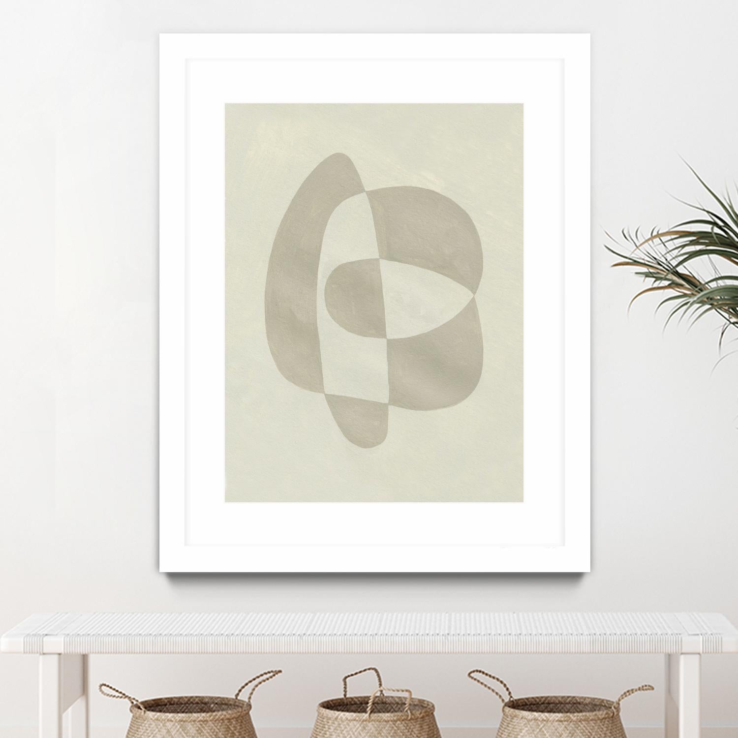 Soft Shape III by Emma Caroline on GIANT ART - beige abstract abstract