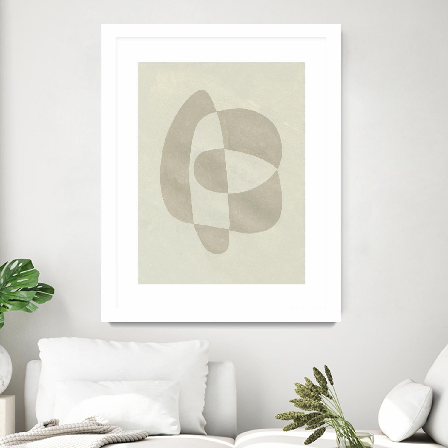 Soft Shape III by Emma Caroline on GIANT ART - beige abstract abstract