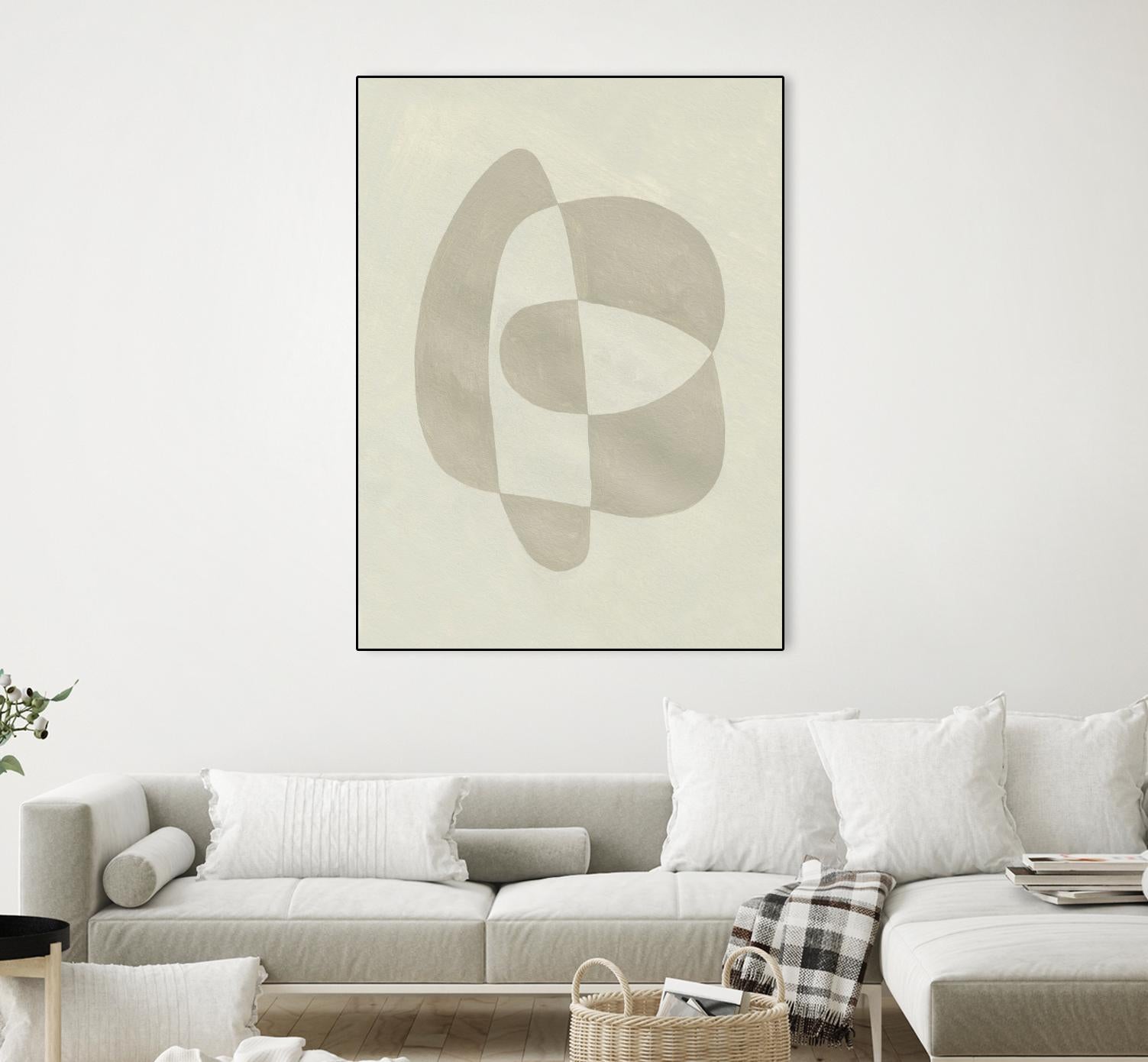 Soft Shape III by Emma Caroline on GIANT ART - beige abstract abstract