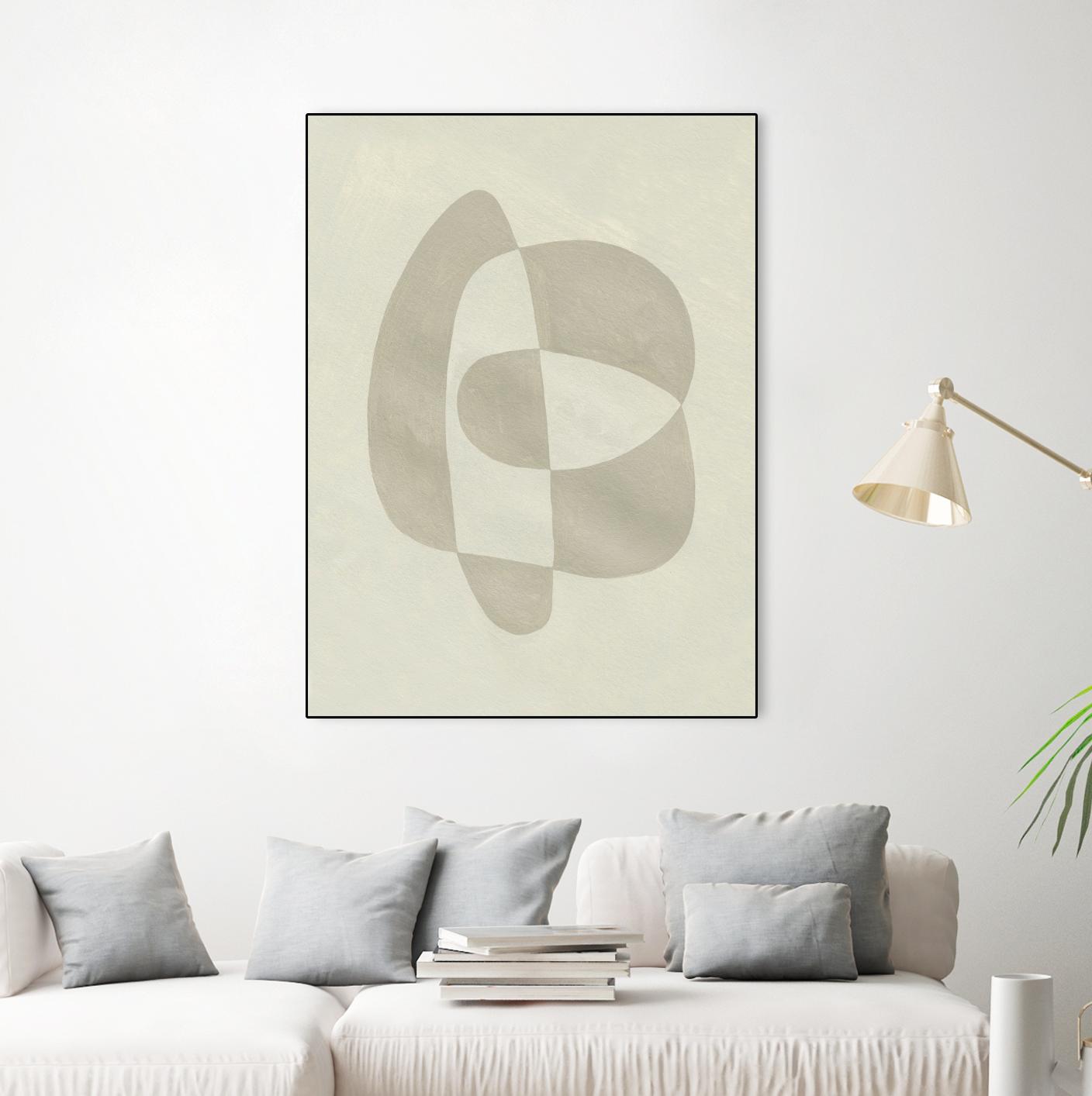 Soft Shape III by Emma Caroline on GIANT ART - beige abstract abstract