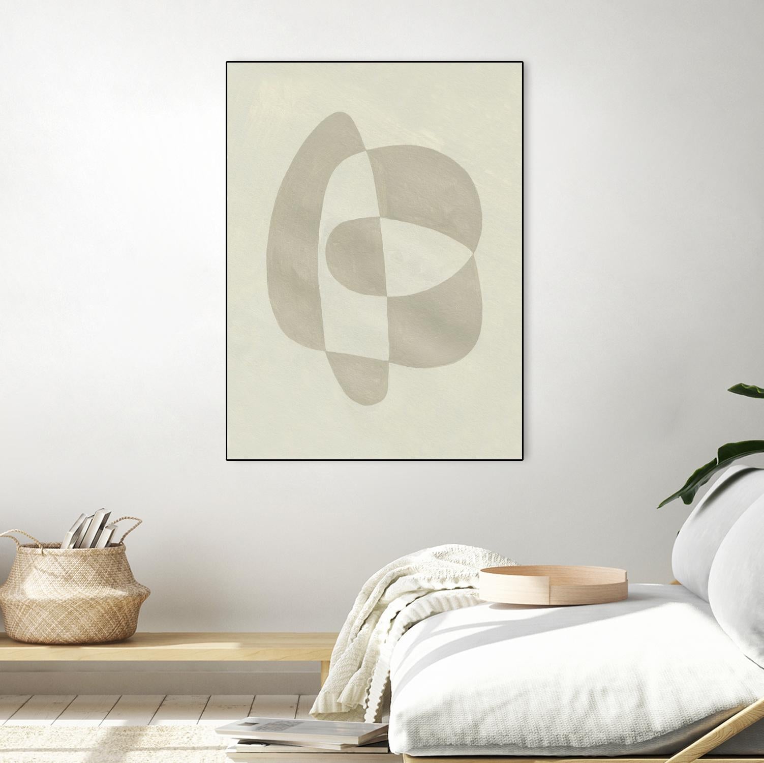 Soft Shape III by Emma Caroline on GIANT ART - beige abstract abstract