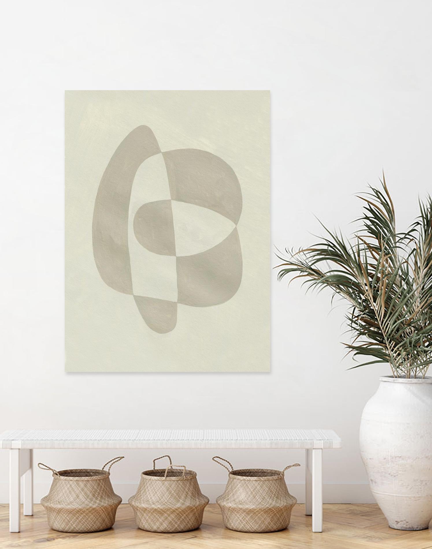 Soft Shape III by Emma Caroline on GIANT ART - beige abstract abstract