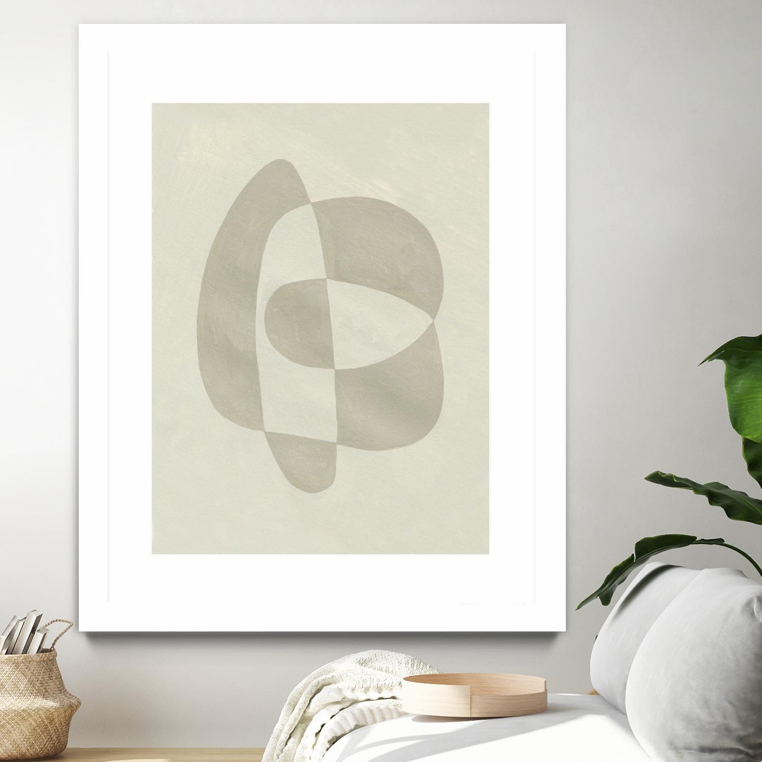 Soft Shape III by Emma Caroline on GIANT ART - beige abstract abstract