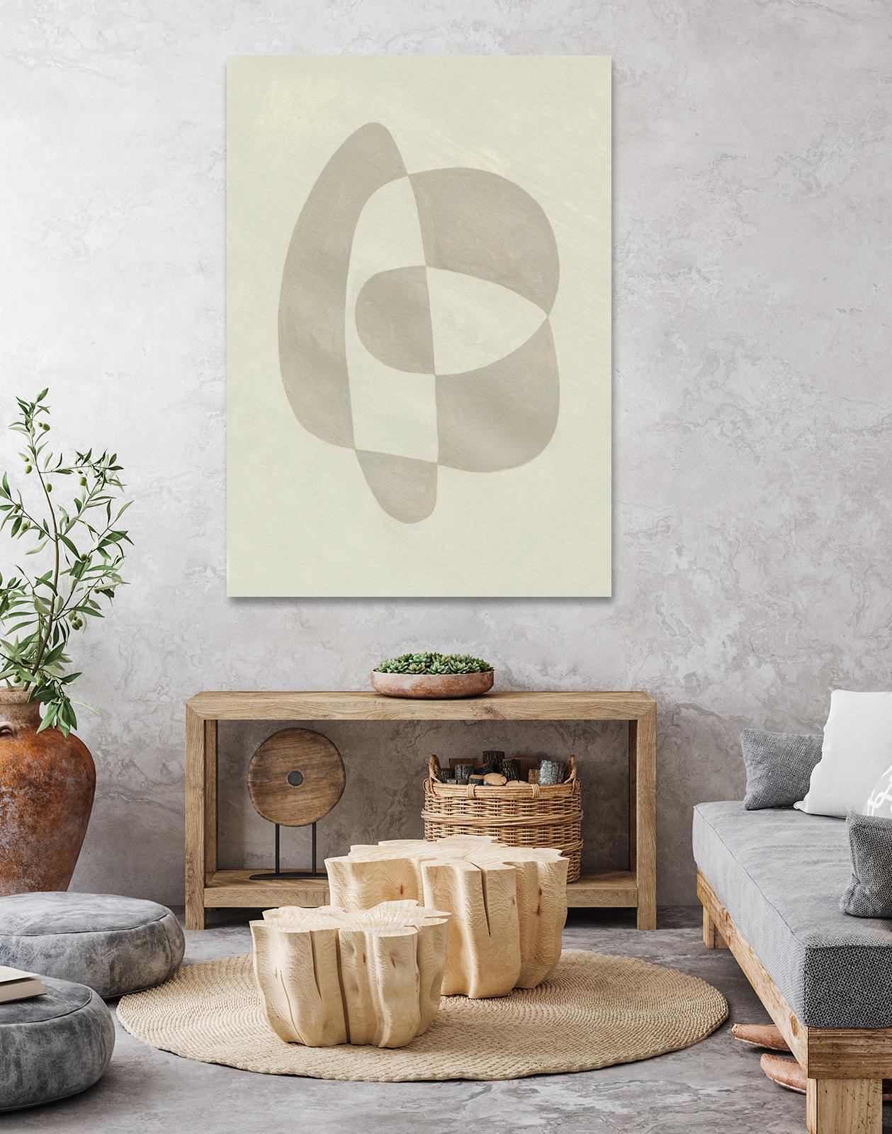 Soft Shape III by Emma Caroline on GIANT ART - beige abstract abstract
