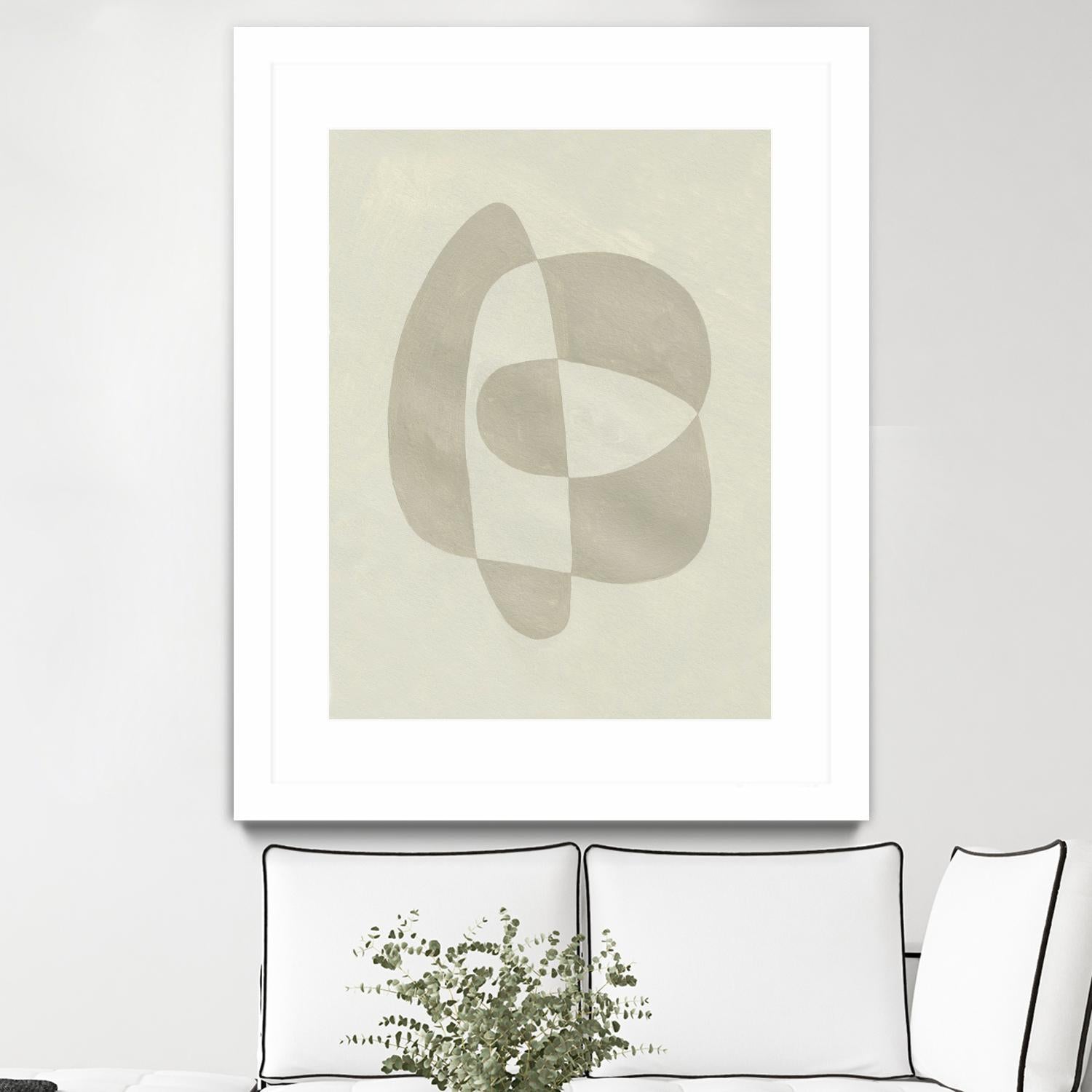 Soft Shape III by Emma Caroline on GIANT ART - beige abstract abstract