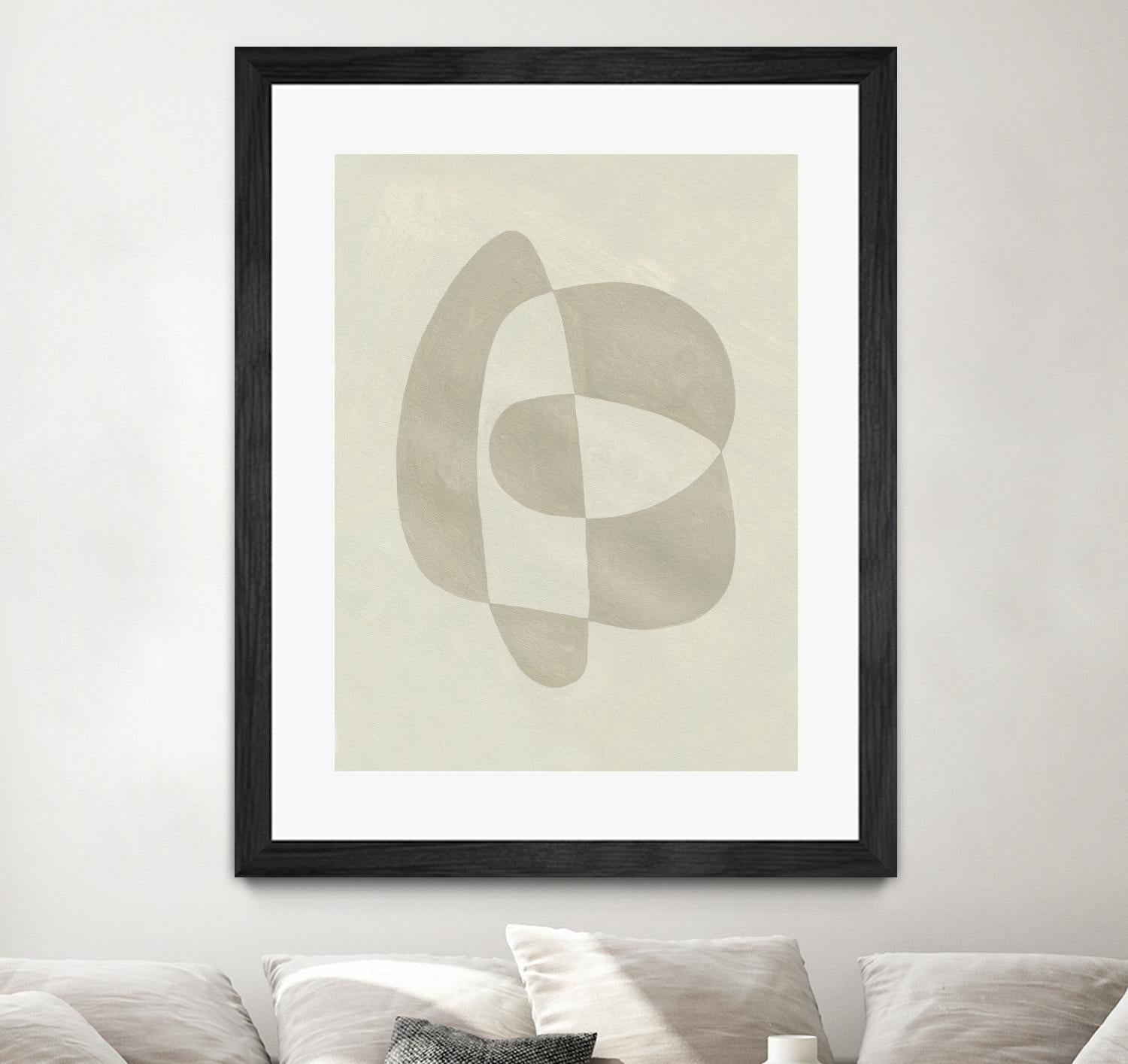 Soft Shape III by Emma Caroline on GIANT ART - beige abstract abstract