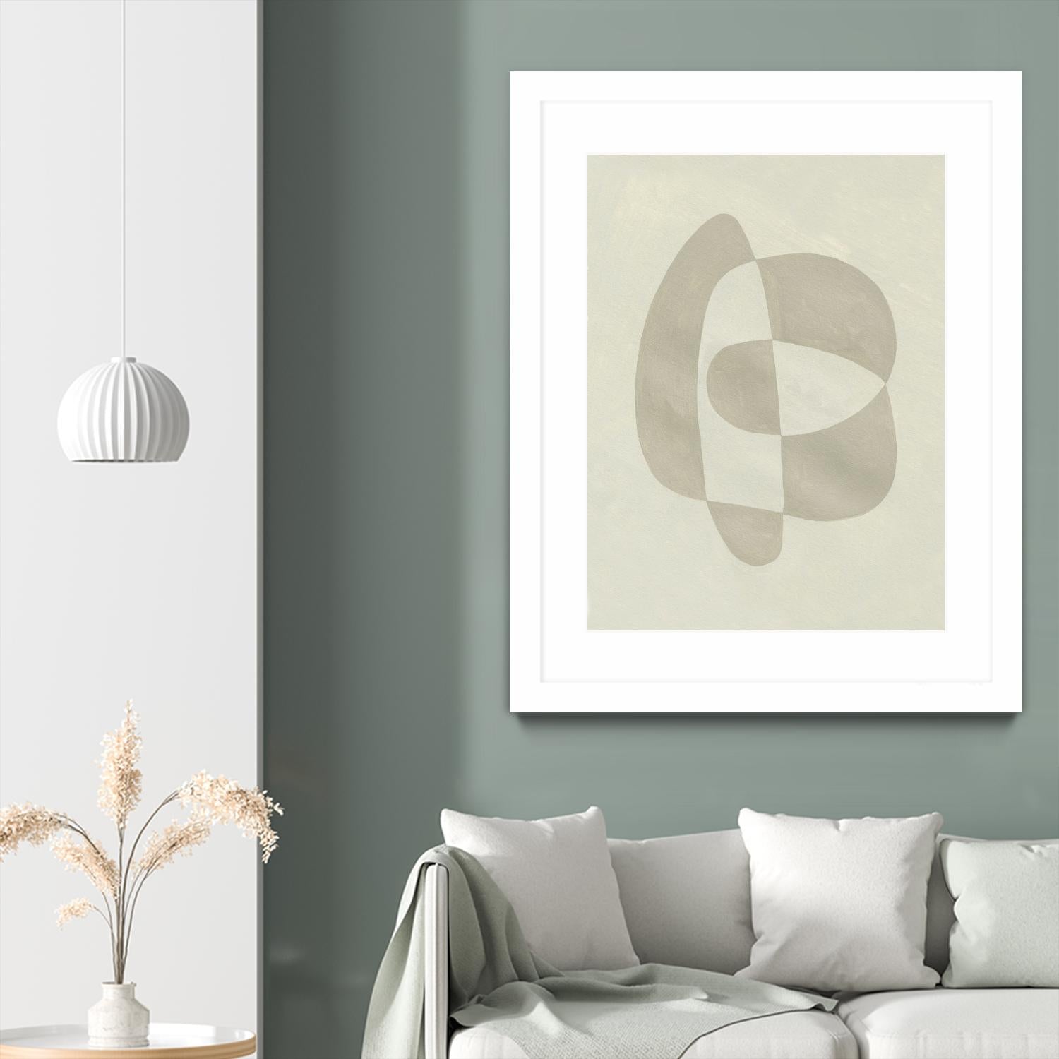 Soft Shape III by Emma Caroline on GIANT ART - beige abstract abstract
